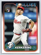 2024 Topps #520 Orion Kerkering RC - Philadelphia Phillies