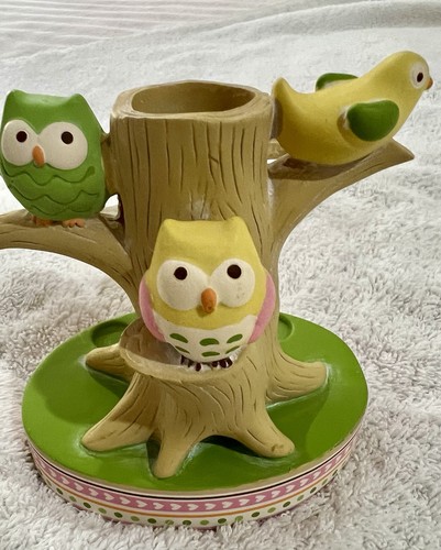 Soporte de cepillo de dientes decorativo Target Cerámica Retirado Búho Pájaro
