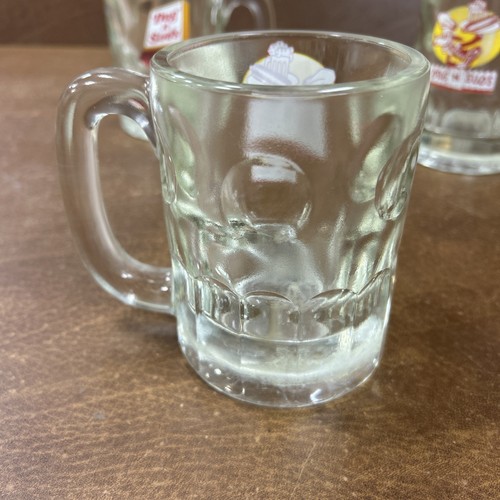 3 Vintage Dog N and Suds Heavy Dimpled Glass Root Beer Mug WOW - Picture 3 of 18