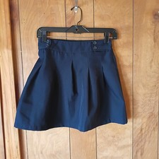 Dockers for Kids Girls Navy Blue Pleated Skirt Size 12 Polyester School Uniform