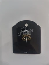 Jasmine Lane Gold X Criss Cross Ring Size 7 Modern Fashion Jewelry NWT