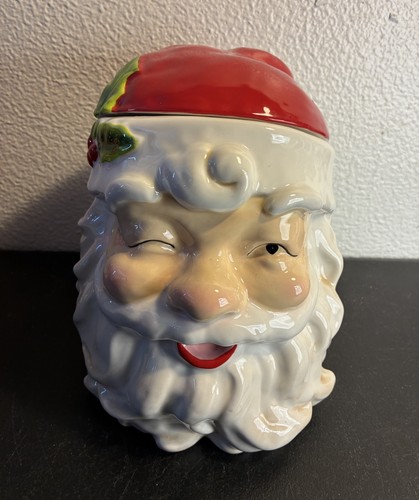 Winking Santa Cookie Jar Southern Living Dillard’s Exclusive Christmas Holiday