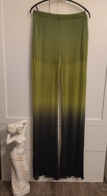 Damen Plissee Hose*PULL&BEAR*Gr.S-M*Farbverlauf* grün*Top Zustand