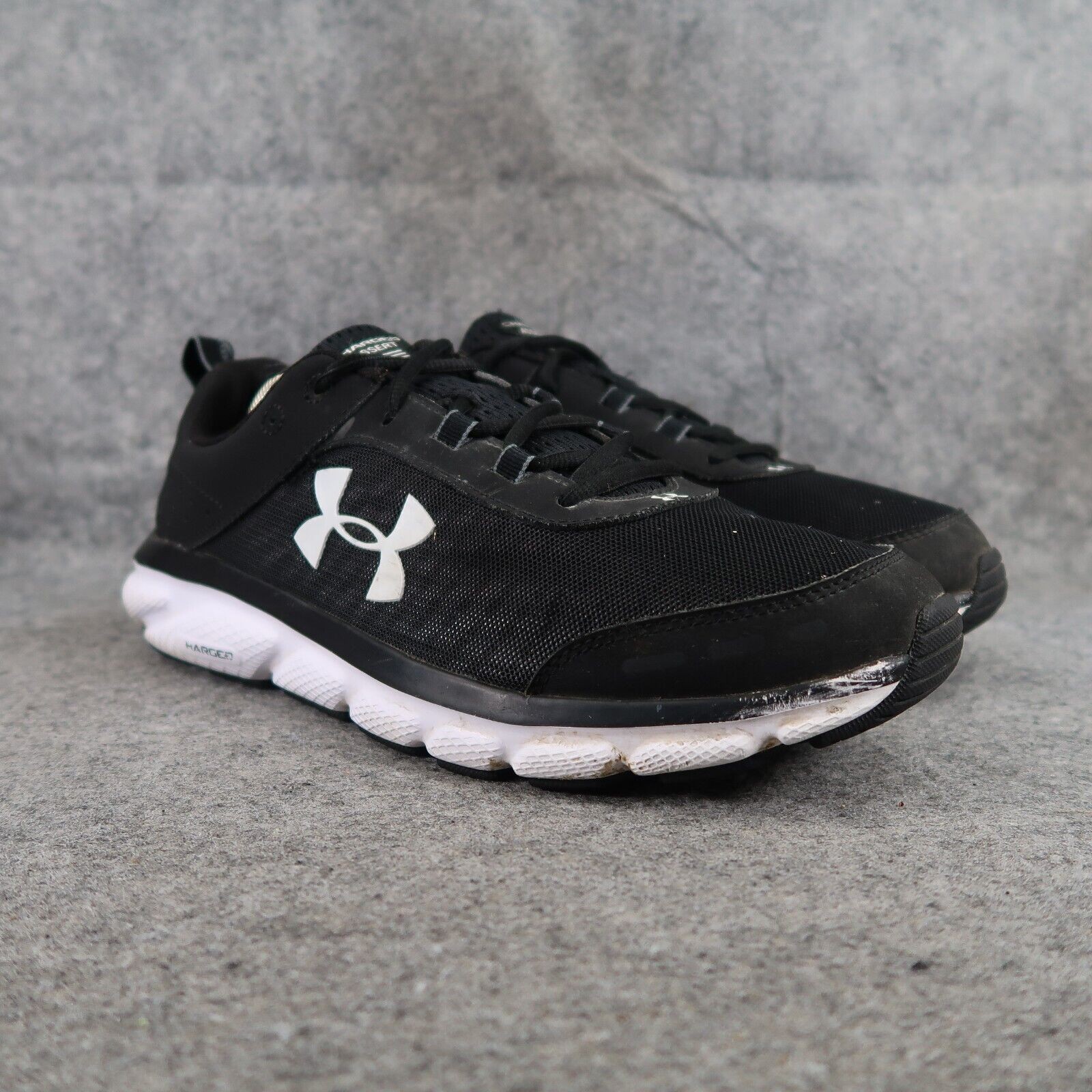 SAOLA Scarpe Under Armour Uomo 11.5 Allenatore Atletico Carica Assert Corsa Nero Bianco