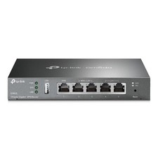 TP-Link ER605 Omada 5-Port Gigabit Multi-WAN VPN Router, 3 Config WAN/LAN Ports