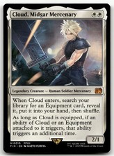 mtg cloud card Cloud, Planet's Champion (#482) (extended art) as long as Cloud is equipped What's Cloud doing here? (Cloud