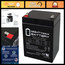 12V 5AH Rechargeable SLA AGM Battery, F2 Terminal, Sealed Lead Acid Power Supply