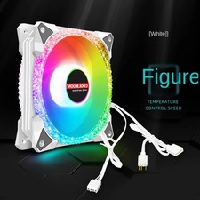 AS2 RGB-Gehäuselüfter mit hydraulischem Lager 12 cm Doppelöffnung für Computer