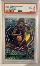 2023 Cosmic Chrome #177 Kobe Brown /149 Aqua Equinox Rookie (RC) PSA 10!!