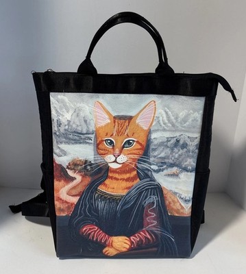 Mona Lisa Cat Backpack - NWT - Rare and Unique