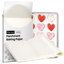 Fit Meal Prep 125 Pcs Parchment Paper Baking Sheets, 16 x 24 16 x 24", White