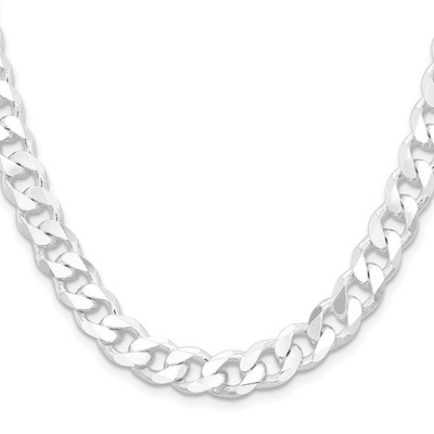 Sterling Silber Panzerkette Halskette, 9,3 mm