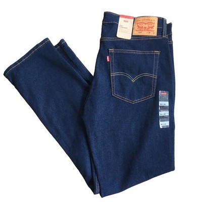 Levis 514 Premium Straight Fit Jeans Stretch Blue Jeans Men's 36x32 NWT