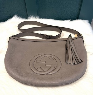 GUCCI Soho Interlocking Leather Shoulder Bag