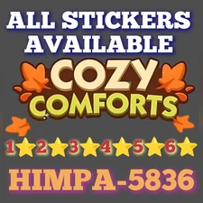 ALL 1-2-3-4-5-6 ⭐Mono_poly_go STICKERS (SUPERFAST SENDING) (COZY COMFORTS ALBUM)
