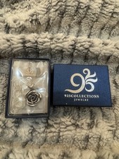 925 Sterling Silver Rose Flower Pendant Necklace