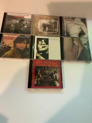 John Mellencamp cd Lot 0f 7 big daddy, rough harvest, human wheels, scarecrow