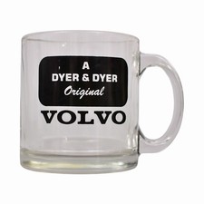 Vintage Rare Volvo Dyer Dyer Glass Coffee Mug Cup Made in USA