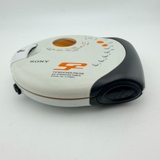 Sony S2 Sports Walkman D-FS601 Portable CD Player AM/FM/TV/Weather Radio Tested