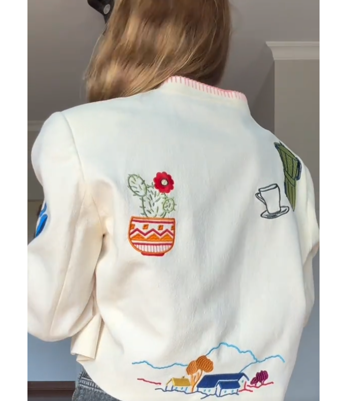 ジャケット・アウター archive Y's embroidery spencer jacket ZARA WOMAN NWT SS25 EMBROIDERED JACKET ECRU ALL SIZES 4786/206/712