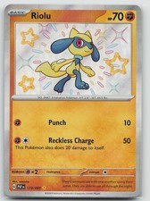 Riolu 173/091 SV: Paldean Fates Holo Shiny Rare Pokemon TCG sowsow LP on eBay