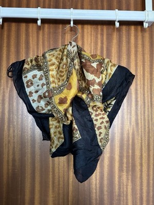 Tuch Seide Leopard Tiger Animal Print Quadratisch