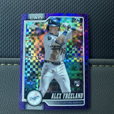 Alex Freeland Rookie 2026 Topps Chrome Purple /75 #102 Los Angeles Dodgers