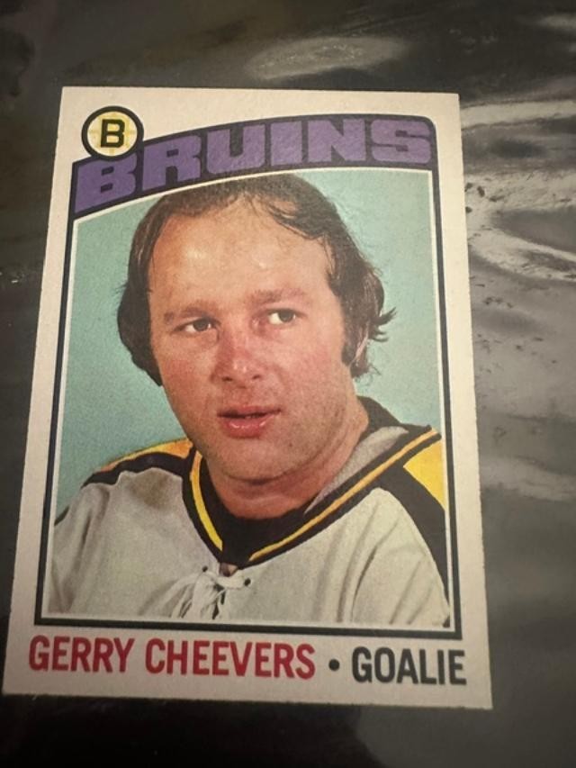 1976-77 Topps Hockey Gerry Cheevers Card #120 EX Shape