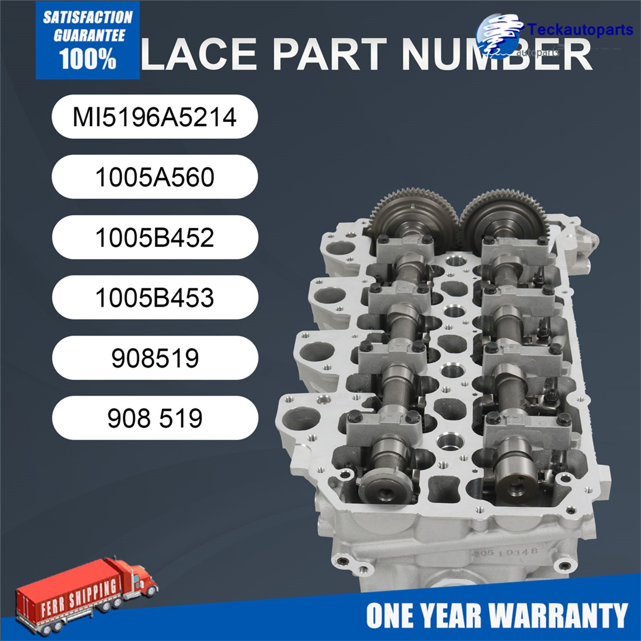 CYLINDER HEAD KIT 1005A560 FOR MITSUBISHI L200 4D56U B40 2.5 DID16V DIESEL