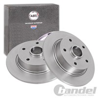 2X ABS Bremsscheiben 258Mm Voll Hinten Passend FüR Mazda 626 | 16296