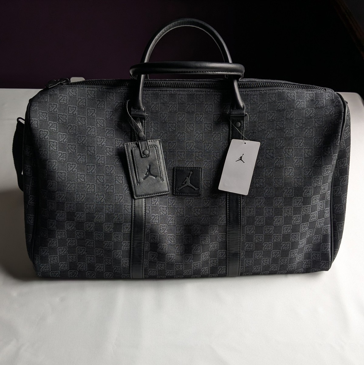 JORDAN BRAND MONOGRAM DUFFLE BAG BLACK 黒 Jordan Monogram Duffle Bag Black Men's - SS23 - US