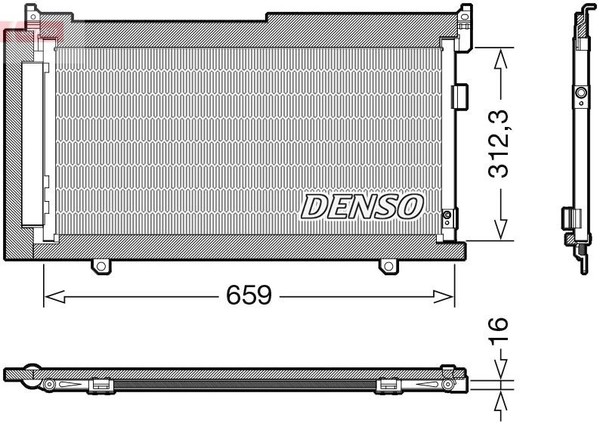 Denso Kondensator, Klimaanlage DCN36006 Passend FüR Subaru-image
