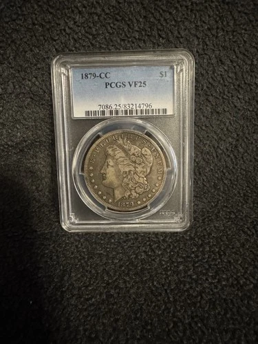 1879-CC Morgan Silver Dollar PCGS VF25