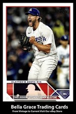 2023 Topps Update Clayton's 200th Win #US202 Los Angeles Dodgers MLB Baseball 