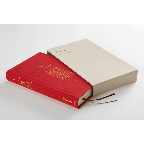 MIDORI Diary 5 Years Door Red 12851006 - Picture 2 of 7