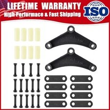 SPARKWHIZ Tandem Trailer Axle Shackle Kit Heavy Duty Steel For Double Eye Spring