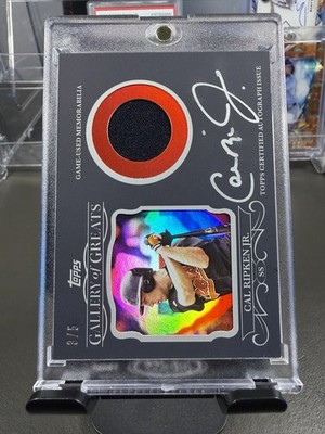 2015 Topps Cal Ripken Jr Gallery Of The Greats Silver Ink Patch Auto /5 Orioles 