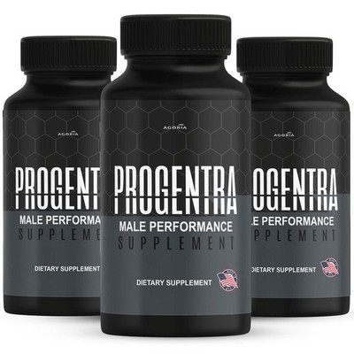 (3 Pack) Progentra Advanced Male Support Supplement Pro Gentra Capsules