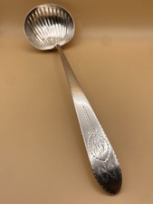 RARE IRISH BOW PATTERN SOLID SILVER GEORGE III SOUP LADLE MICHAEL KEATING, 150g