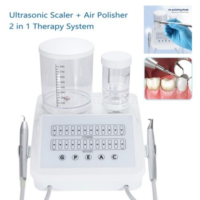Dental-Ultraschall-Scaler Luftpolierer Sandstrahlen 2in1 Perio-Therapie-System