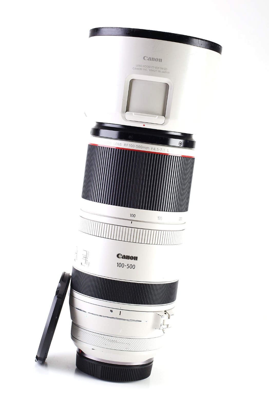 Canon RF 100-500mm F4.5-7.1 IS Image Stabilizer USM AF Lens F&R Cap EOS R Series
