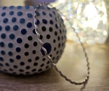 925 Sterling Silver Wave Bangle Handmade