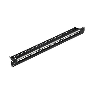 4 X Cat5e RJ45 Ethernet Network 1U Patch Panel 24-port 19'' - Empty No Wiring
