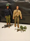Lot of 2 GI JOE /Larnard Ultra Corps 12" Military Action Figures Accessories