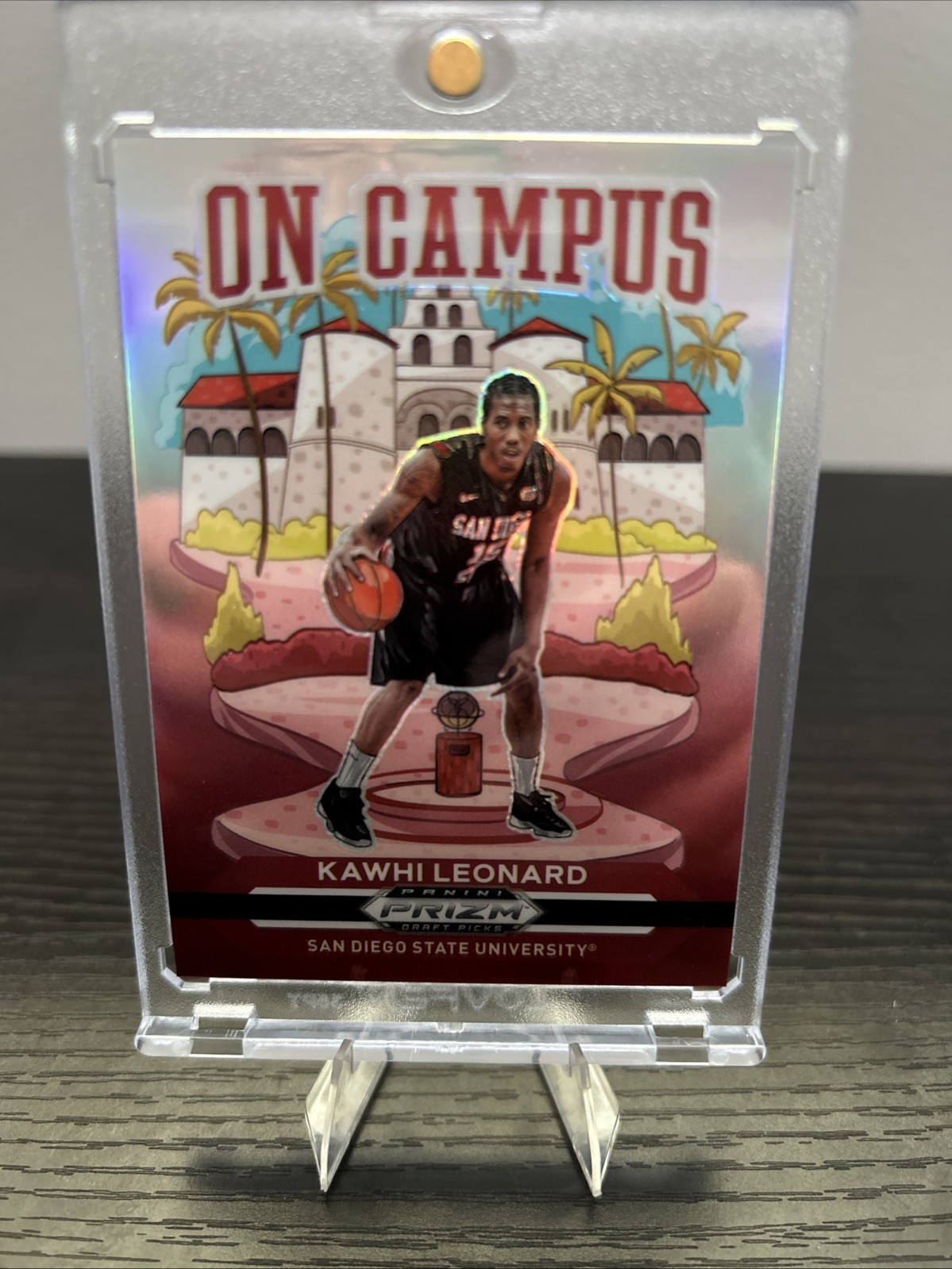 2021-22 Panini Prizm Draft Picks On Campus Kawhi Leonard #17