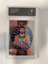 🏀 NICE 9 MINT Jason Tatum 2024-25 Panini Select Neon Icons card Boston Celtics