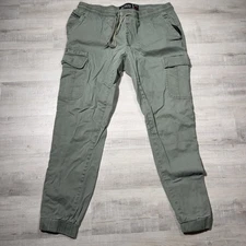 Ecko Untld Mens Joggers Green Size 34 Casual Stretch Comfort Gym Straight