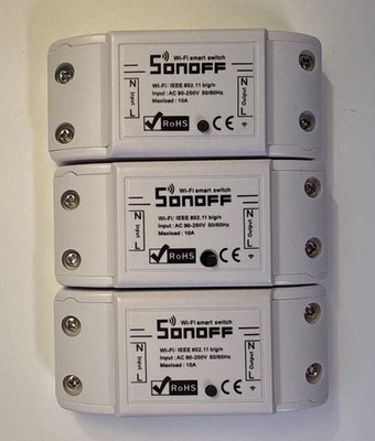 3 x Sonoff Basic (Mit Espurna Firmware)