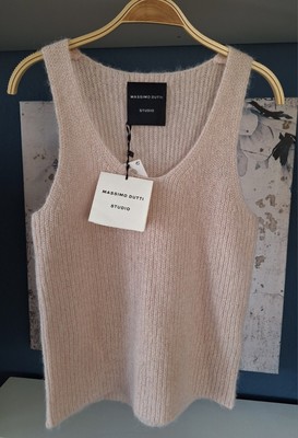 MASSIMO DUTTI, Stricktop, Pullunder, Alpaka, Rosè M, 38,40, Studio,Neu