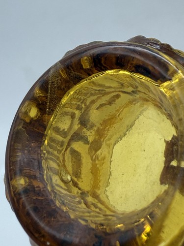 Vintage Mond & Sterne Honig Bernstein Schnapsglas Vintage Barware Rarität - Bild 18 von 21